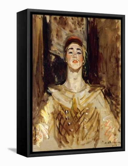 Nijinsky in Les Orientales-Jacques-Emile Blanche-Framed Premier Image Canvas