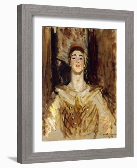 Nijinsky in Les Orientales-Jacques-Emile Blanche-Framed Giclee Print