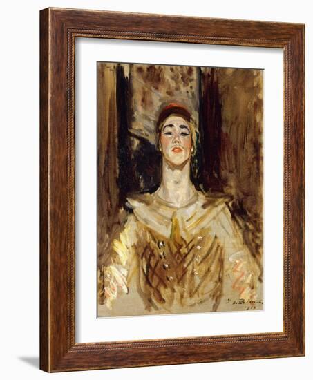 Nijinsky in Les Orientales-Jacques-Emile Blanche-Framed Giclee Print