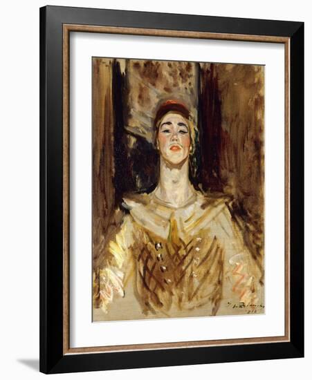 Nijinsky in Les Orientales-Jacques-Emile Blanche-Framed Giclee Print