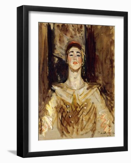 Nijinsky in Les Orientales-Jacques-Emile Blanche-Framed Giclee Print