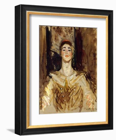 Nijinsky in Les Orientales-Jacques-Emile Blanche-Framed Giclee Print