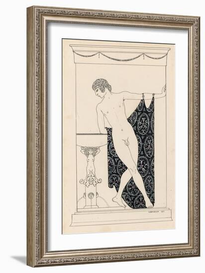 Nijinsky in 'Narcisse', 1911-Georges Barbier-Framed Giclee Print