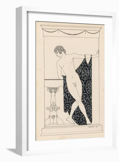 Nijinsky in 'Narcisse', 1911-Georges Barbier-Framed Giclee Print