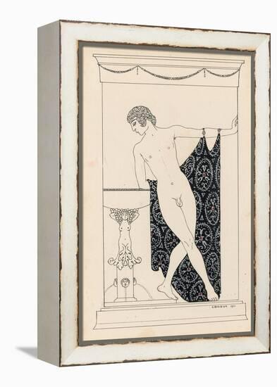 Nijinsky in 'Narcisse', 1911-Georges Barbier-Framed Premier Image Canvas