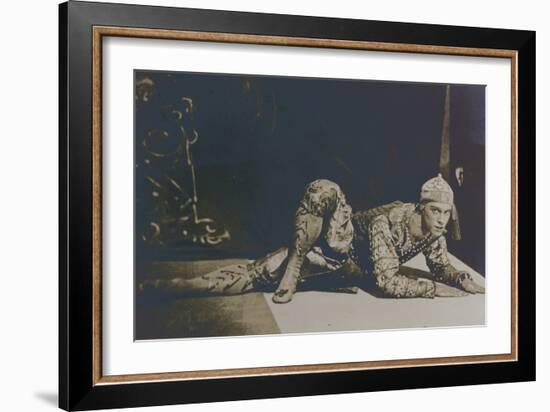 Nijinsky Performing the Danse Siamoise from 'Les Orientales' by Foquine-French Photographer-Framed Photographic Print