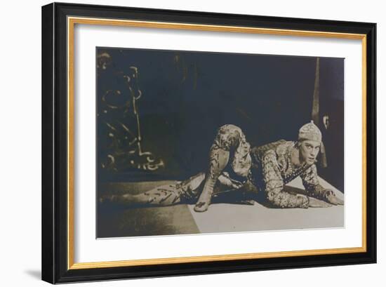 Nijinsky Performing the Danse Siamoise from 'Les Orientales' by Foquine-French Photographer-Framed Photographic Print