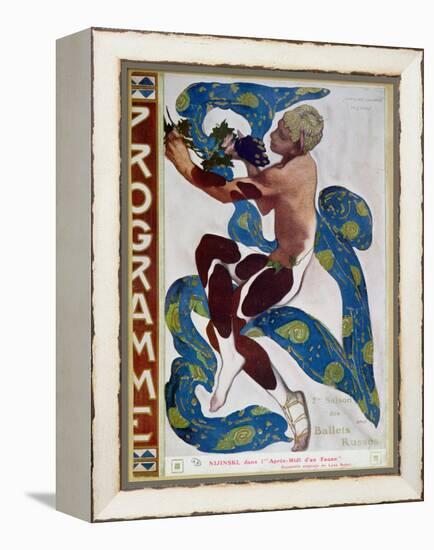 Nijinsky's Faun Costume in "L'Apres Midi D'Un Faune" by Claude Debussy-Leon Bakst-Framed Premier Image Canvas