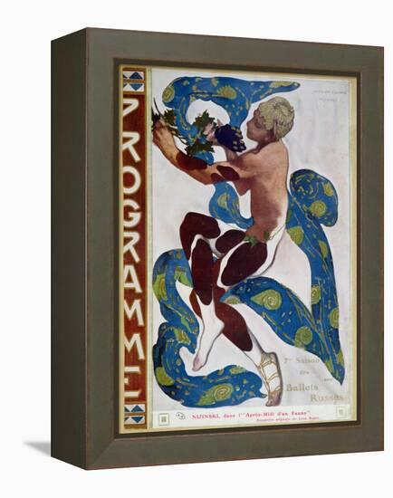 Nijinsky's Faun Costume in "L'Apres Midi D'Un Faune" by Claude Debussy-Leon Bakst-Framed Premier Image Canvas