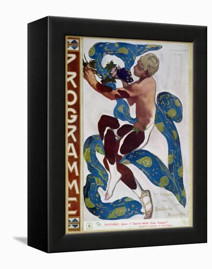 Nijinsky's Faun Costume in "L'Apres Midi D'Un Faune" by Claude Debussy-Leon Bakst-Framed Premier Image Canvas