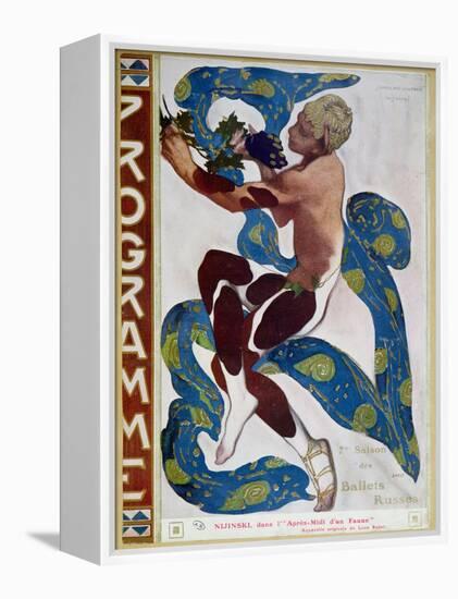 Nijinsky's Faun Costume in "L'Apres Midi D'Un Faune" by Claude Debussy-Leon Bakst-Framed Premier Image Canvas