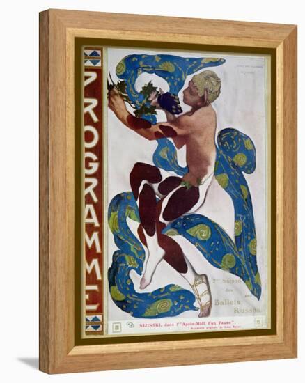 Nijinsky's Faun Costume in "L'Apres Midi D'Un Faune" by Claude Debussy-Leon Bakst-Framed Premier Image Canvas