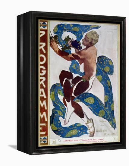 Nijinsky's Faun Costume in "L'Apres Midi D'Un Faune" by Claude Debussy-Leon Bakst-Framed Premier Image Canvas