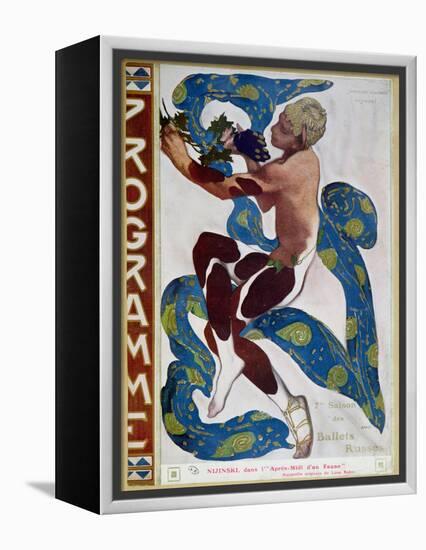 Nijinsky's Faun Costume in "L'Apres Midi D'Un Faune" by Claude Debussy-Leon Bakst-Framed Premier Image Canvas