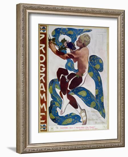 Nijinsky's Faun Costume in "L'Apres Midi D'Un Faune" by Claude Debussy-Leon Bakst-Framed Giclee Print