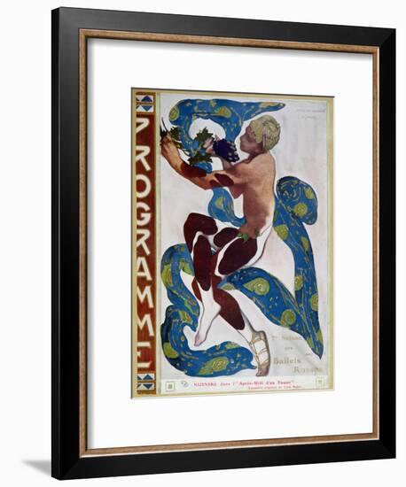 Nijinsky's Faun Costume in "L'Apres Midi D'Un Faune" by Claude Debussy-Leon Bakst-Framed Giclee Print