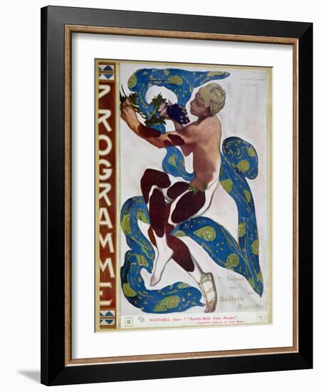 Nijinsky's Faun Costume in "L'Apres Midi D'Un Faune" by Claude Debussy-Leon Bakst-Framed Giclee Print