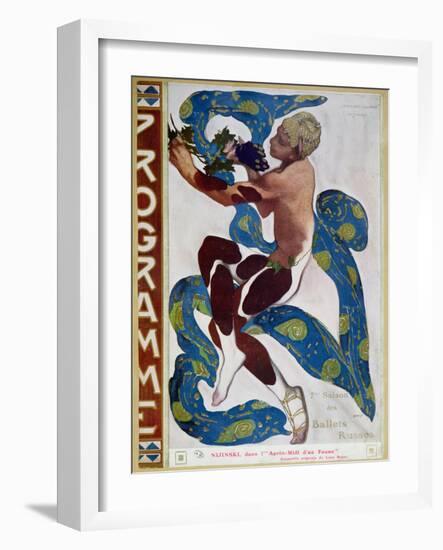 Nijinsky's Faun Costume in "L'Apres Midi D'Un Faune" by Claude Debussy-Leon Bakst-Framed Giclee Print