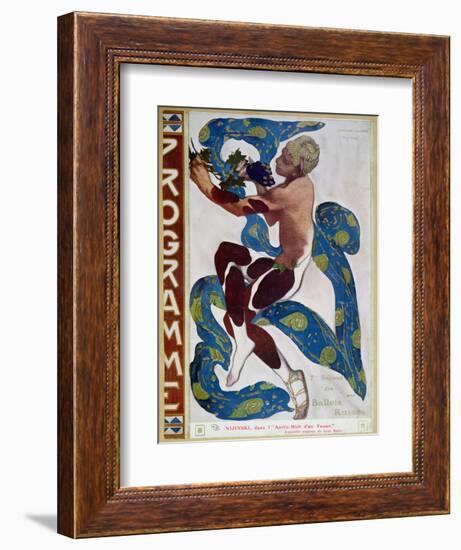 Nijinsky's Faun Costume in "L'Apres Midi D'Un Faune" by Claude Debussy-Leon Bakst-Framed Giclee Print