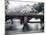 Nijubashi and the Inner Moat of Imperial Palace in Snow, Tokyo, Japan-null-Mounted Photographic Print