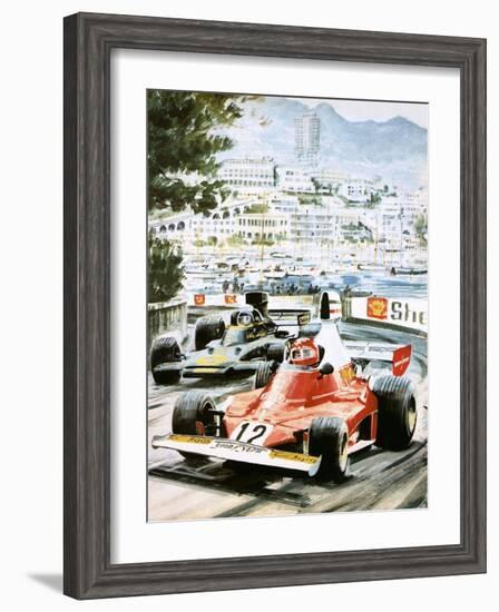 Niki Lauda-Graham Coton-Framed Giclee Print