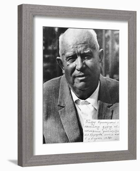 Nikita Khrushchev, 1971-null-Framed Photographic Print