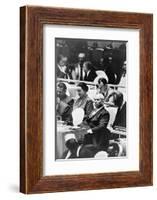 Nikita Khrushchev at a meeting of the United Nations General Assembly in New York, 1960-Warren K. Leffler-Framed Photographic Print