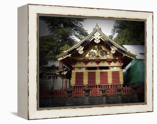 Nikko Architecture With Gold Roof-NaxArt-Framed Stretched Canvas