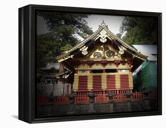 Nikko Architecture With Gold Roof-NaxArt-Framed Stretched Canvas