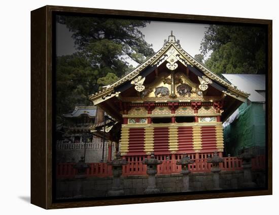 Nikko Architecture With Gold Roof-NaxArt-Framed Stretched Canvas