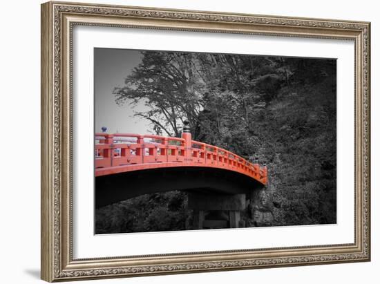 Nikko Red Bridge-NaxArt-Framed Art Print