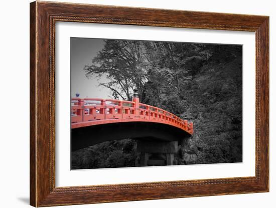 Nikko Red Bridge-NaxArt-Framed Art Print