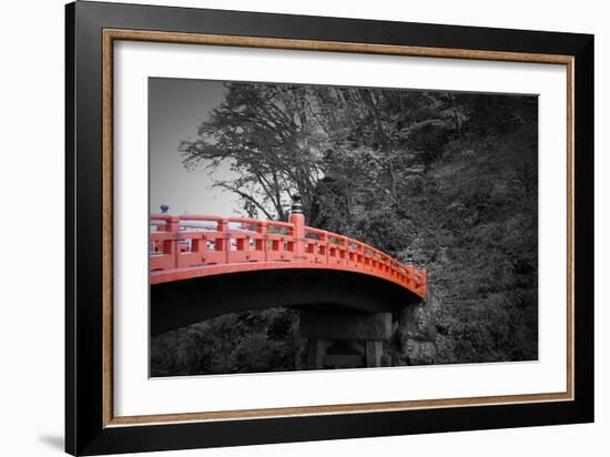 Nikko Red Bridge-NaxArt-Framed Art Print