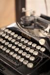 Typewriter, Buttons, Alphabet-Nikky Maier-Framed Premier Image Canvas