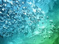 Abstract Water With Bubbles-nikkytok-Mounted Photographic Print