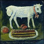 Farmer with Bull, 1916-Niko Pirosmani-Framed Giclee Print