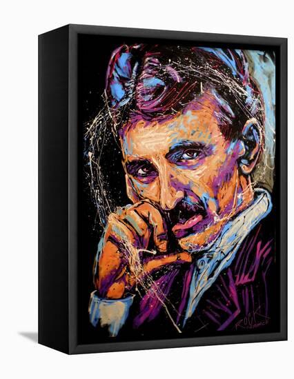 Nikola Tesla 003-Rock Demarco-Framed Premier Image Canvas