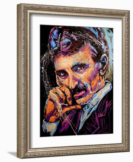 Nikola Tesla 003-Rock Demarco-Framed Giclee Print