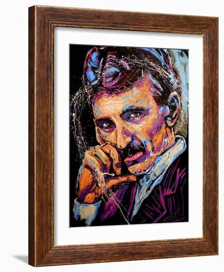 Nikola Tesla 003-Rock Demarco-Framed Giclee Print