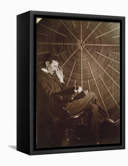 Nikola Tesla (1856-1943)-null-Framed Premier Image Canvas