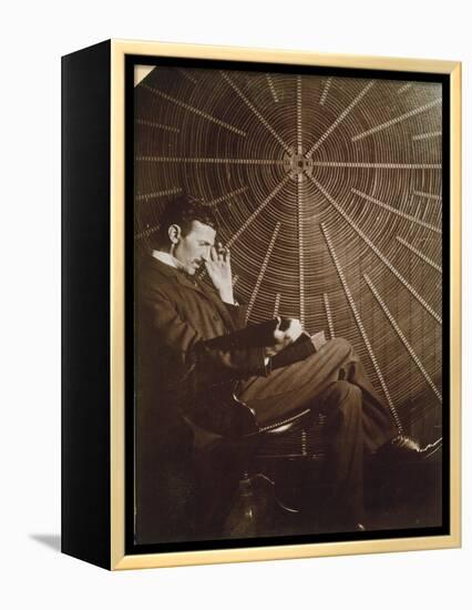 Nikola Tesla (1856-1943)-null-Framed Premier Image Canvas