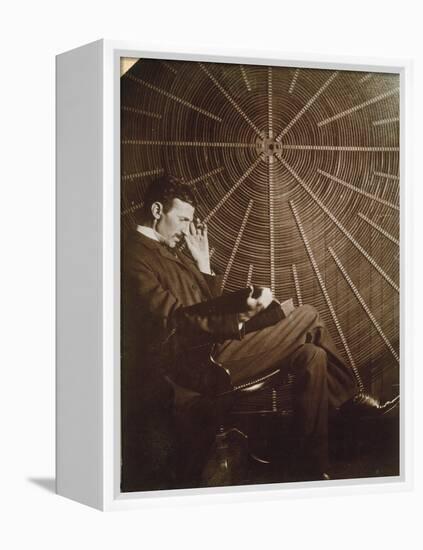 Nikola Tesla (1856-1943)-null-Framed Premier Image Canvas