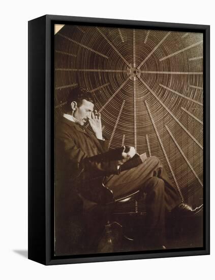 Nikola Tesla (1856-1943)-null-Framed Premier Image Canvas