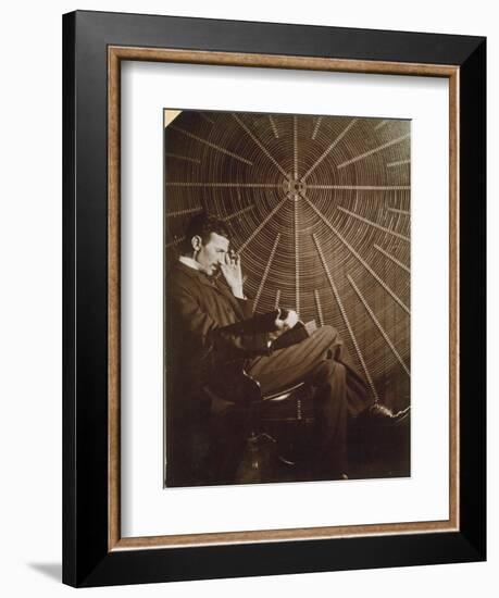 Nikola Tesla (1856-1943)-null-Framed Premium Photographic Print