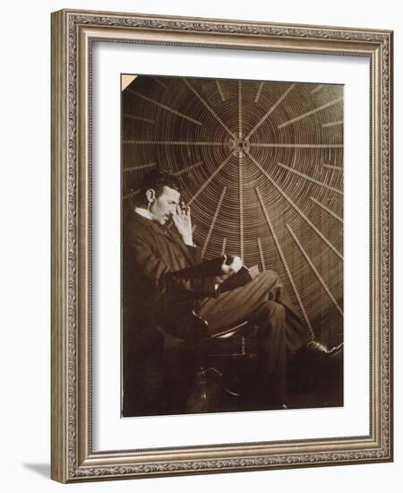 Nikola Tesla (1856-1943)-null-Framed Photographic Print