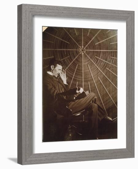 Nikola Tesla (1856-1943)-null-Framed Photographic Print