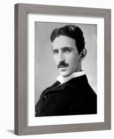 Nikola Tesla, Serbian-American Inventor-Science Source-Framed Giclee Print