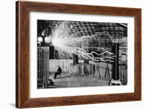 Nikola Tesla, Serbian-American Inventor-Science Source-Framed Giclee Print