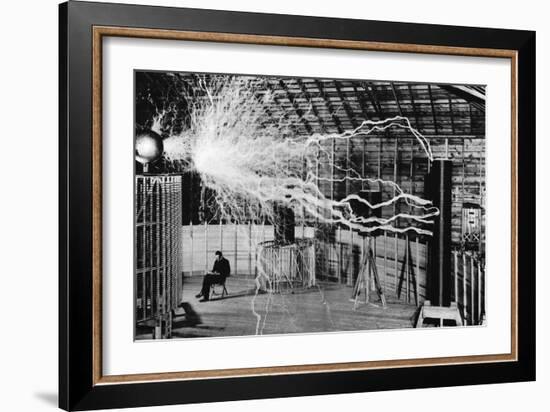 Nikola Tesla, Serbian-American Inventor-Science Source-Framed Giclee Print