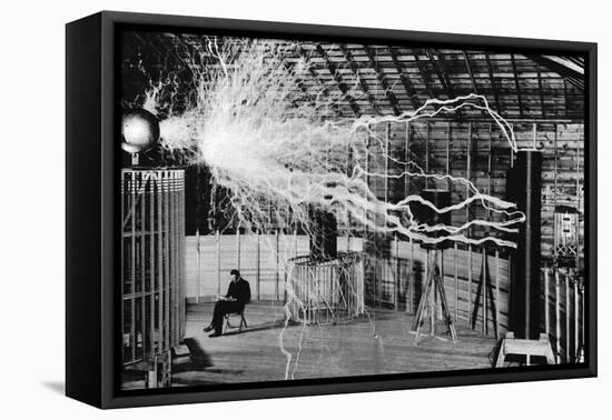 Nikola Tesla, Serbian-American Inventor-Science Source-Framed Premier Image Canvas